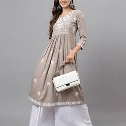 ratan Women Embroidered A-Line Kurta-picture-45