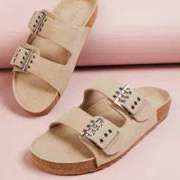 ginger by lifestyle Women Flat Sandals with Synthetic upper image 1