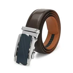 pacific gold Leather Belt with Plaque Buckle-picture-45