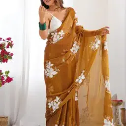 Women Embroidered Saree-image-58
