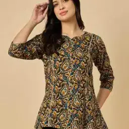 azira Women Paisley Print V-Neck Tunic-picture-28