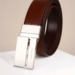 allen solly Men Logo Embossed Belt with Tang Buckle Closure image 1