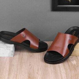 metro Men Slip-on Sandals with Leather Upper-picture-24