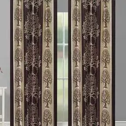 good homes Motif Print Room Darkening Long Crushed Window Curtain Set of 2-picture-14