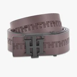 tommy hilfiger Logo Embossed Belt with Pintuck Closure-picture-53