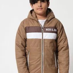 nick & jones Colourblock Quilted Jacket with Zipper Pockets-picture-31