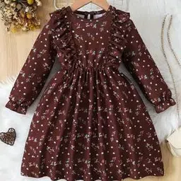 avsar trendz Girls Floral Fit and Flare Dress-picture-23