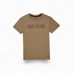 gini & jony Boys Typographic Print Regular Fit Round-Neck T-Shirt image 1