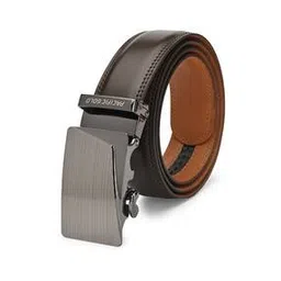pacific gold Leather Belt with Plaque Buckle Closure-picture-52