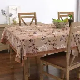 Floral Print 4-Seater Rectangular Dining Table Cover-image-15