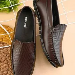 prolific Men Flat Lightweight Round Slip-On Loafers-picture-52