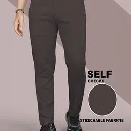 indiclub Men Mid-Rise Relaxed Fit Flat-Front Trousers-picture-49