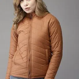 campus sutra Quilted Bomber Jacket with Hood-picture-19