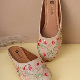 pairs4u Women Embroidered Slip-On Mules-picture-35