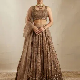 dream exporter Women Embroidery Lehenga Choli Set with Dupatta image 1