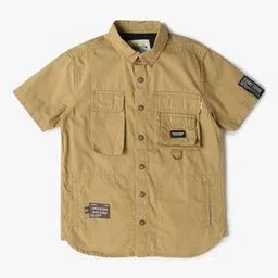 point cove Boys Button-Down Regular Fit Cargo Shirt-picture-39