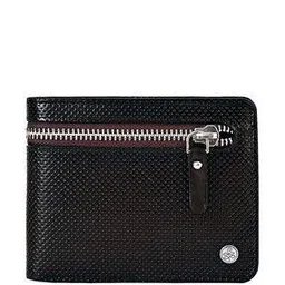 Men Bi-Fold Wallet with Metal Logo-image-0