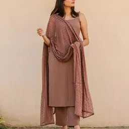 the velsy Women Square-Neck Straight Kurta Set-picture-45