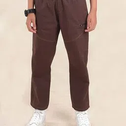 kiddopanti Boys Straight Cargo Pants with Elasticated Waist-picture-39