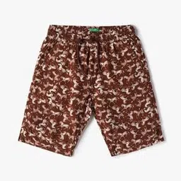 united colors of benetton Boys Graphic Print Regular Fit Shorts-picture-33