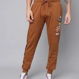 free authority Men Printed Joggers with Drawstring Waist-picture-43