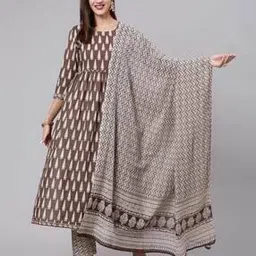 kimayra Printed Flared Kurta Set-picture-11