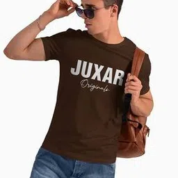 juxar Men Typographic Print Round-Neck Cotton T-Shirt-picture-23