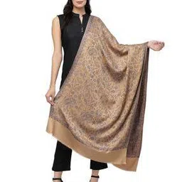 anekaant Paisley Print Stole with Fringes-picture-13