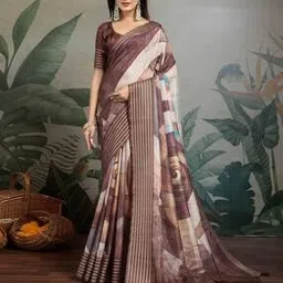 ri-wah Women Abstract Design Kantha Saree-picture-37