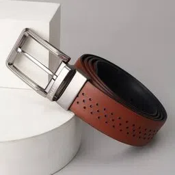 allen solly Men Leather Textured Belt -picture-38
