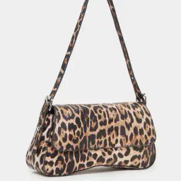 styli Women Leopard Print Flap Closure Shoulder Bag image 1