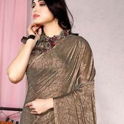 mirchi fashion Chiffon Saree with Tapering Border-picture-8