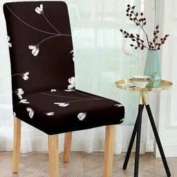 cortina eyelet curtain Set of 8 Printed Chair Cushion Covers-picture-11