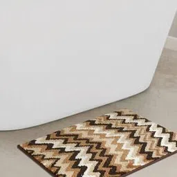 obsessions Chevrons Print Anti-Skid Bath Mat 28" x 21"-picture-12