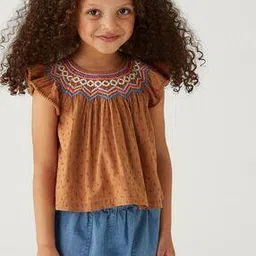 marks & spencer Pure Cotton Embroidered Top-picture-24