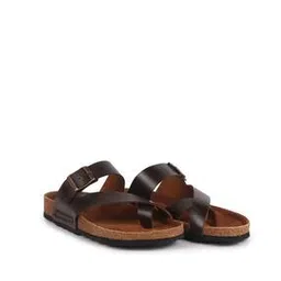 fausto Men Slip-on Sandals with Genuine leather upper-picture-52