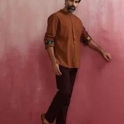 truebrowns Solid Short Kurta-picture-47