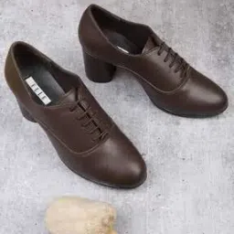 elle Women Lace-Up Heeled Oxford Shoes-picture-39