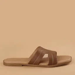 code by lifestyle Women Slip-On Square-Toe Flat Sandals-picture-35