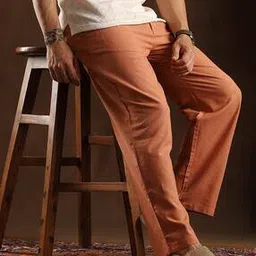 campus sutra Men Mid-Rise Relaxed Fit Flat Front Trousers-picture-12