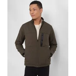 allen solly Men Regular Fit Bomber Jacket with Insert Pockets-picture-14