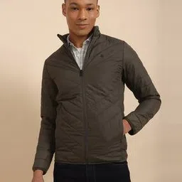 allen solly Men Regular Fit Puffer Jacket with Insert Pockets-picture-24