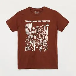 fame forever by lifestyle Boys Graphic Print Regular Fit Crew-Neck T-Shirt-picture-12