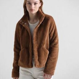 only Bomber Fur Jacket with Button-Down Detail-picture-38