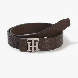 tommy hilfiger Logo Embossed Belt with Metal Accent-picture-44