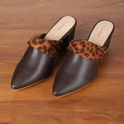 allen solly Women Animal Print Chunky-Heeled Sandals-picture-29