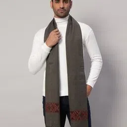 handicraft-palace Men Reversible Wool Muffler with Tassels-picture-50