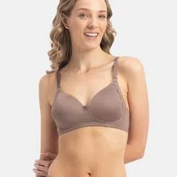 jockey Wirefree Padded Soft Touch Microfibre Full Coverage T-Shirt Bra with Lace Styling-1816-picture-16