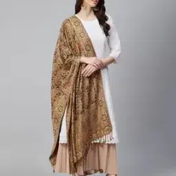 weavers villa Paisley Print Stole with Tassels-picture-45