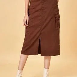 sf jeans by pantaloons Women Straight Midi Skirt-picture-39